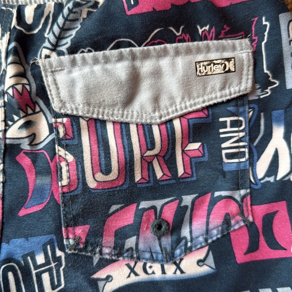 Hurley | Multicolor Graphic Board Shorts with Mesh - Picture 7 of 10